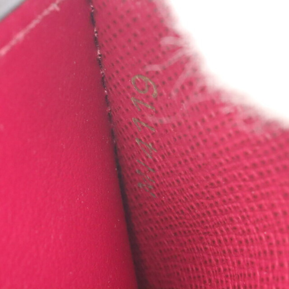 Louis Vuitton Zoe Portefeuille Wallet Trifold Leather Brown Pink - Picture 5 of 8